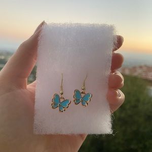 New handmade light blue earrings!